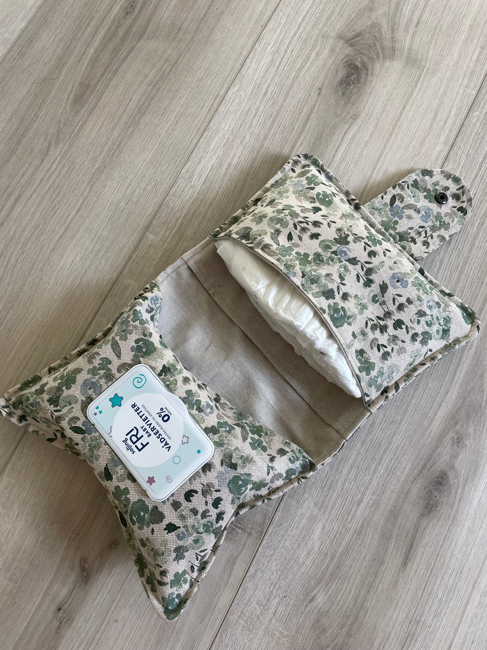 Hørlook med grønne blomster